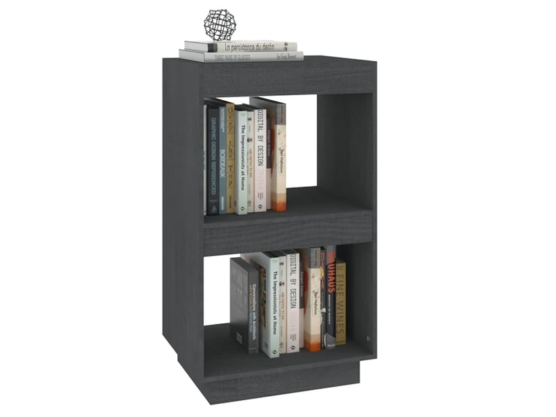  Bibliothèque, meuble de rangement salon gris 40x35x71 cm bois de pin massif  - Conforama D