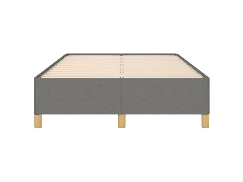  Lit double- lit adulte -  cadre de lit sans matelas gris foncé 120x190 cm tissu  - Conforama D
