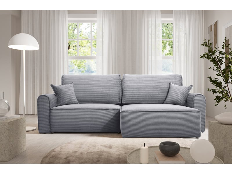  Canapé d'angle convertible martin gris  - Conforama B