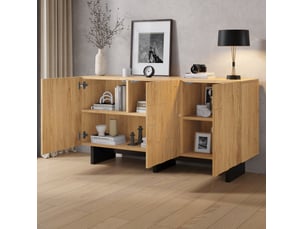 Buffet 3 porte(s) ELVMI - 140 cm coloris naturel