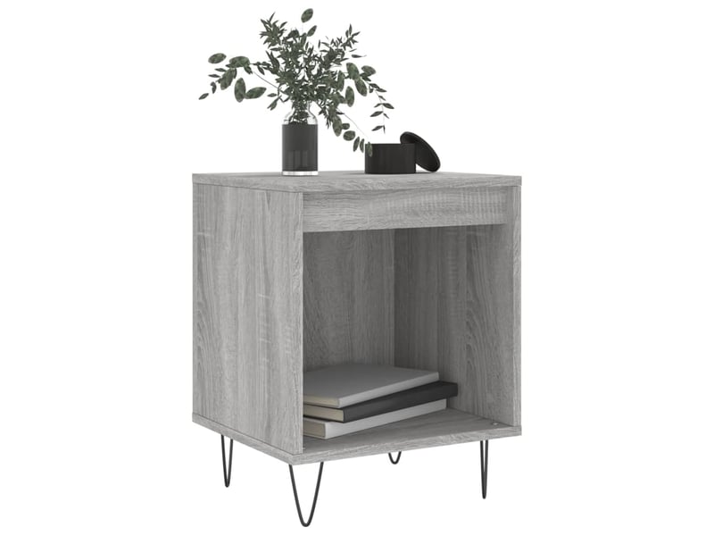  Table de chevet - cabinet de chevet - table de nuit sonoma gris 40x35x50 cm bois d’ingénierie  - Conforama B