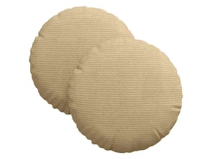Lot de 2 coussins de siège, coussins décoratifs tissu en velours côtelé vert gris cf59820