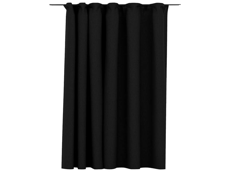  Rideau occultant, rideau black-out d'aspect de lin crochets anthracite 290x245 cm cf43975  - Conforama A
