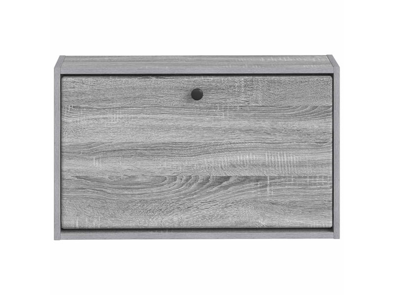  Meuble à chaussures mural, armoire à chaussures breda 71x17x43 cm sonoma gris  - Conforama D