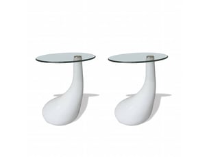 Table basse rectangulaire coloris blanc  