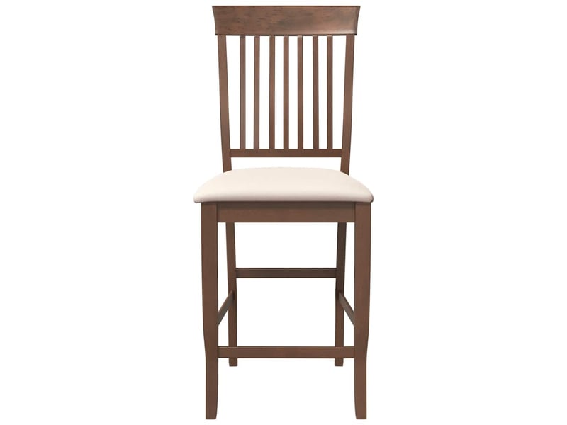  Lot de 2 tabouret de bar avec coussins en bois massif marron et caoutchouc shl70066  - Conforama E