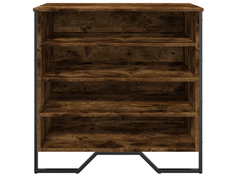 Meuble à chaussure | armoire à chaussures chêne fumé 80x38x78 cm bois d'ingénierie  - Conforama D