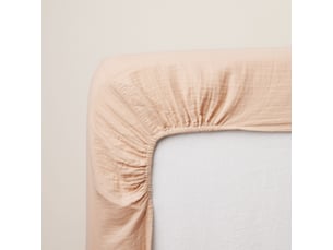 Drap housse en gaze de coton lavé lou
