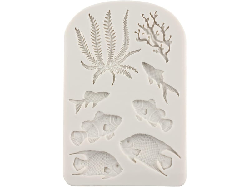  Moules à fondant en silicone sur le thème marin, poissons de mer, corail, algues, moule en silicone pour décoration de gâteaux, décoration de cupcakes NO Commercial reference - Conforama C