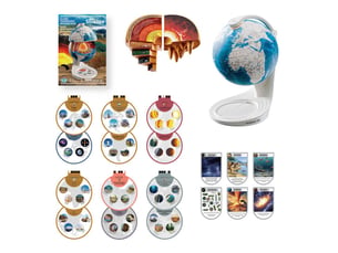 Globe terrestre interactif 3d so science 20 cm histoire de la terre cartes éducatives