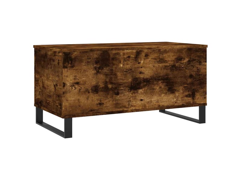  Table basse | table de salon chêne fumé 90x44,5x45 cm bois d'ingénierie  - Conforama E