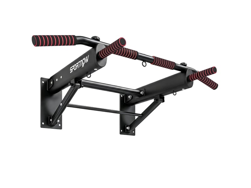  Barre de traction murale pliable 98 x 65 x 31 cm – noire – charge maximale 120 kg – poignées antidérapantes  - Conforama A