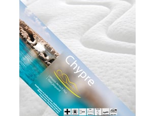 Pack Matelas + Sommier Lattes AltoBuy Chypre 80x190 Cm - Idéal Enfant Et Adolescent