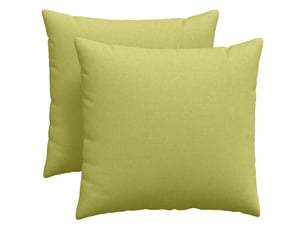 Lot de 2 coussins de canapé, coussins décoratifs tissu vert clair 45 x 45 cm cf58974