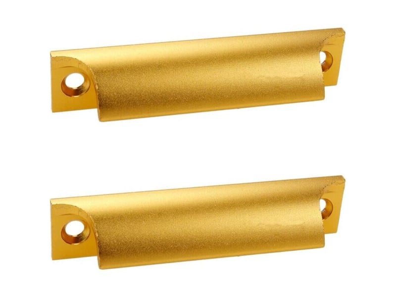  Poignées de porte coulissante en aluminium doré, poignées pour balcons, cuisines et tiroirs  - Conforama E