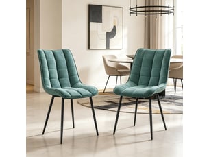 Chaises de salle à manger lot de 2 élégantes avec siège rembourré confortable et design moderne