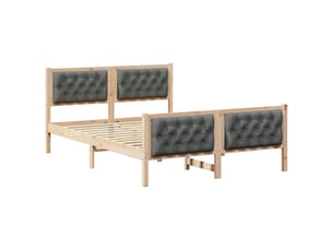 Lit 2 places 150x200 cm coloris marron