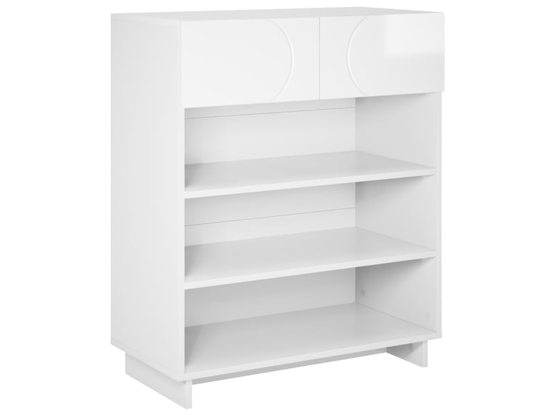  Meuble à chaussures, armoire à chaussures 73x38x87,5 cm bois d'ingénierie shl3042  - Conforama A