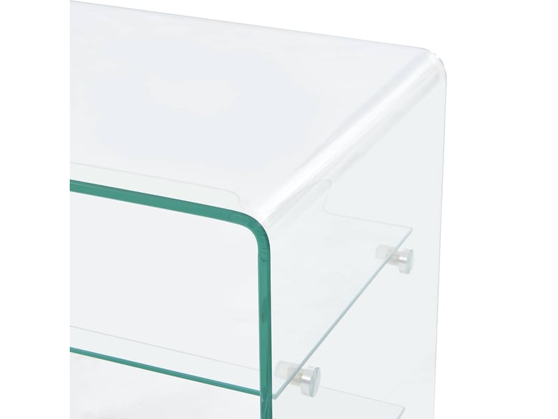  Table basse - table de salon - table à thé 50x40x56 cm verre trempé  - Conforama D