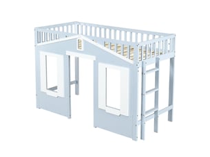 Lit mezzanine 90x200 cm SEYAKANY coloris bicolore