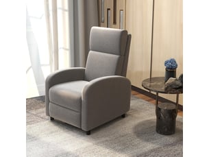 Fauteuil relax manuel PANGIVO Polyester gris