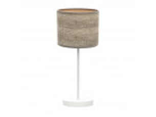 Lampe à poser fabrilamp jerte e14 coloris blancbois gris 42 x 17 x 17 cm