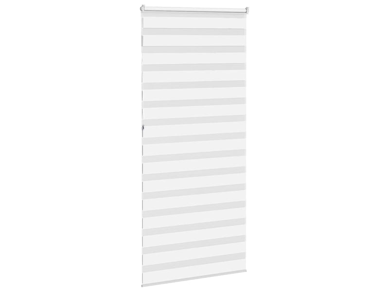 Store zèbre, store de fenêtre blanc 100x230 cm largeur du tissu 95,9cm polyester cf48342 - Conforama D