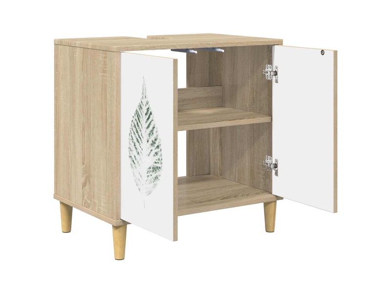  Armoire de salle de bain, meuble de rangement hanau sonoma 60x40x60 cm  - Conforama D