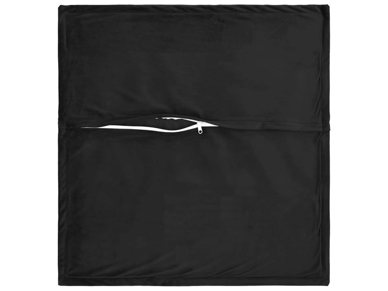  Lot de 2 coussins avec oreiller, coussins décoratifs houten noir fløjl cf51076  - Conforama D