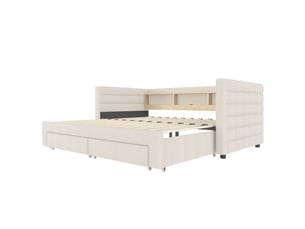 Lit superposé 90x190 cm <strong></strong>  <strong></strong> coloris beige