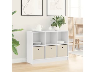 Buffet - bahut - meuble de rangement blanc 88,5 x 27,5 x 63,5 cm
