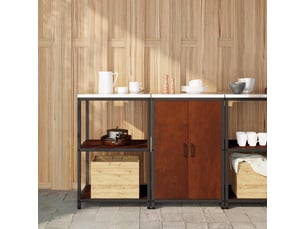 Ensemble de rangement cuisine hattem rouillé acier shl7092