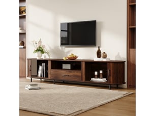 Meuble tv coloris marron 180 cm <strong>OXEZA</strong>  <strong></strong>
