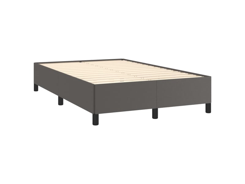  Lit double- lit adulte -  cadre de lit sans matelas gris 120x190 cm similicuir  - Conforama B