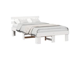 Lit 2 places 135x190 cm coloris blanc