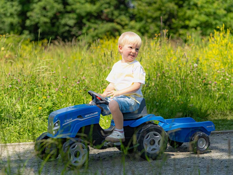  Tracteur enfant new holland avec remorque 2 à 6 ans - falk  - Conforama E