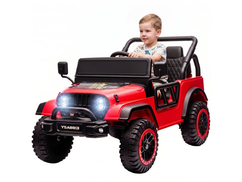  Voiture électrique tout-terrain télécommandée 12 v pour enfants, rouge  - Conforama B