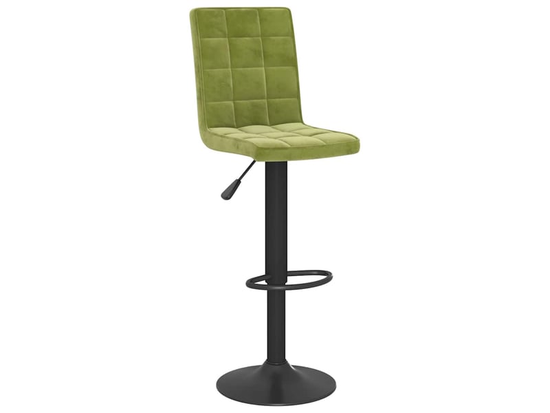  Lot de 2 tabouret de bar, chaise de bar vert clair velours shl54504  - Conforama C