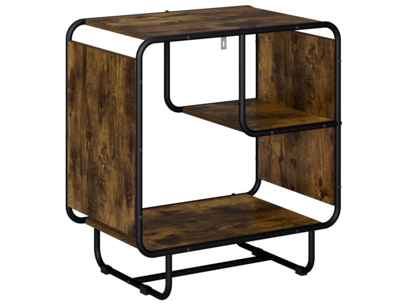 Buffet salon, buffet de rangement chêne fumé 60x37,5x64,5 cm bois d'ingénierie - Conforama E