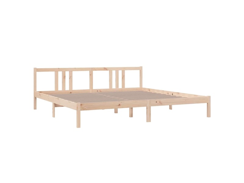  Lit double- lit adulte -  cadre de lit sans matelas bois massif 200x200 cm  - Conforama B