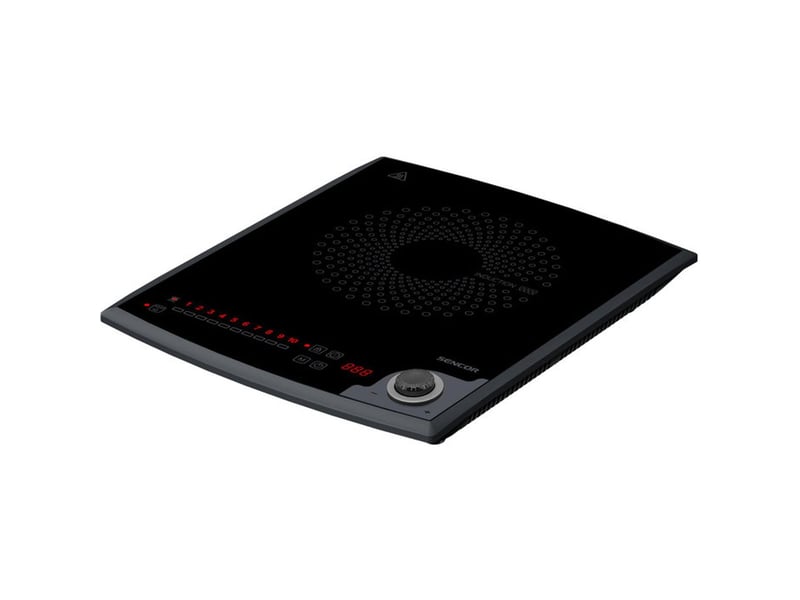  Table de cuisson induction portable 1 foyer 2000 w verre ceramique noir 10 niveaux commande tactile et rotative minuterie programmable jusqu a 3 h 41023292 - Conforama A