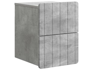Table de chevet - cabinet de chevet - table de nuit mural gris béton 33 x 34,5 x 43 cm