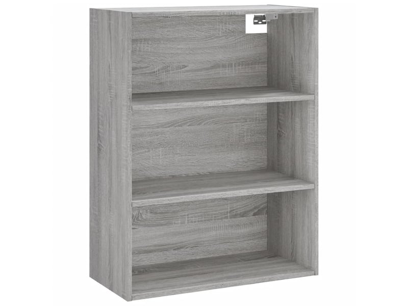  Buffet haut - bahut - meuble de rangement sonoma gris 69,5x34x180 cm bois d'ingénierie  - Conforama E