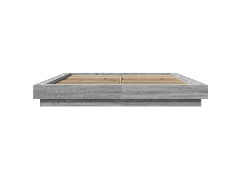  Lit double- lit adulte -  cadre de lit sans matelas sonoma gris 150x200 cm  - Conforama C