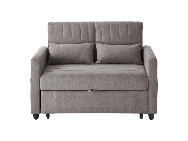  Canapé‑lit 2 places pliable et extensible, dossier réglable sur 3 positions, revêtement en tissu coton‑lin respirant Fay Lum - Conforama R