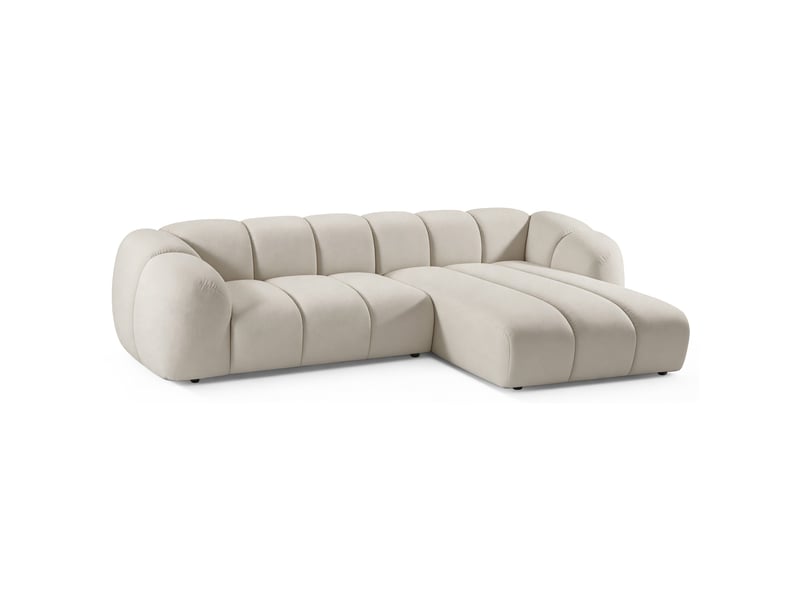  Selsey millma - canapé d'angle - 300 cm - velours gris Millma - Conforama A
