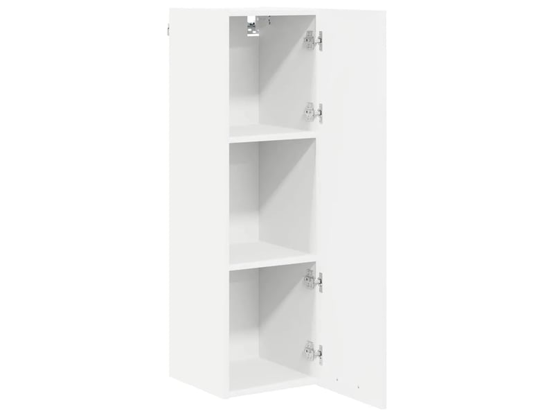  Armoire suspendue rectangulaire moderne grand espace de rangement 30 x 31 x 100 cm en bois d'ingénierie blanc 02_0053369  - Conforama B