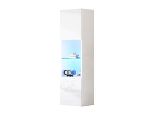 Vitrine coloris blanc MERAX vitrine blanc - 45 cmx160 cm