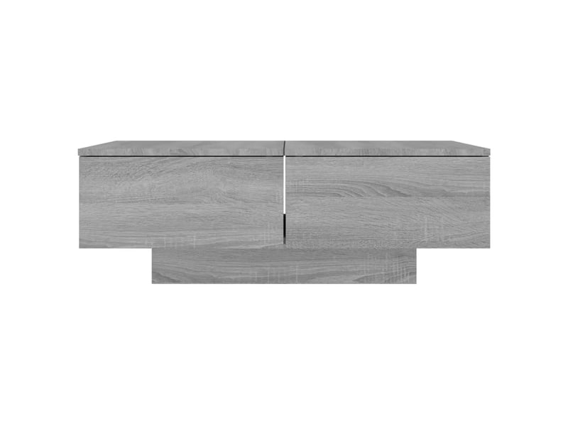  Table basse rectangulaire | table de salon sonoma gris 90x60x31 cm bois d'ingénierie  - Conforama C