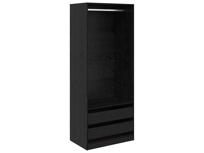  Armoire chambre, armoire de rangement chêne noir 80x50x200 cm bois d'ingénierie shl25886  - Conforama A